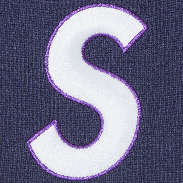 Supreme x New Era S Logo Beanie Light Navy