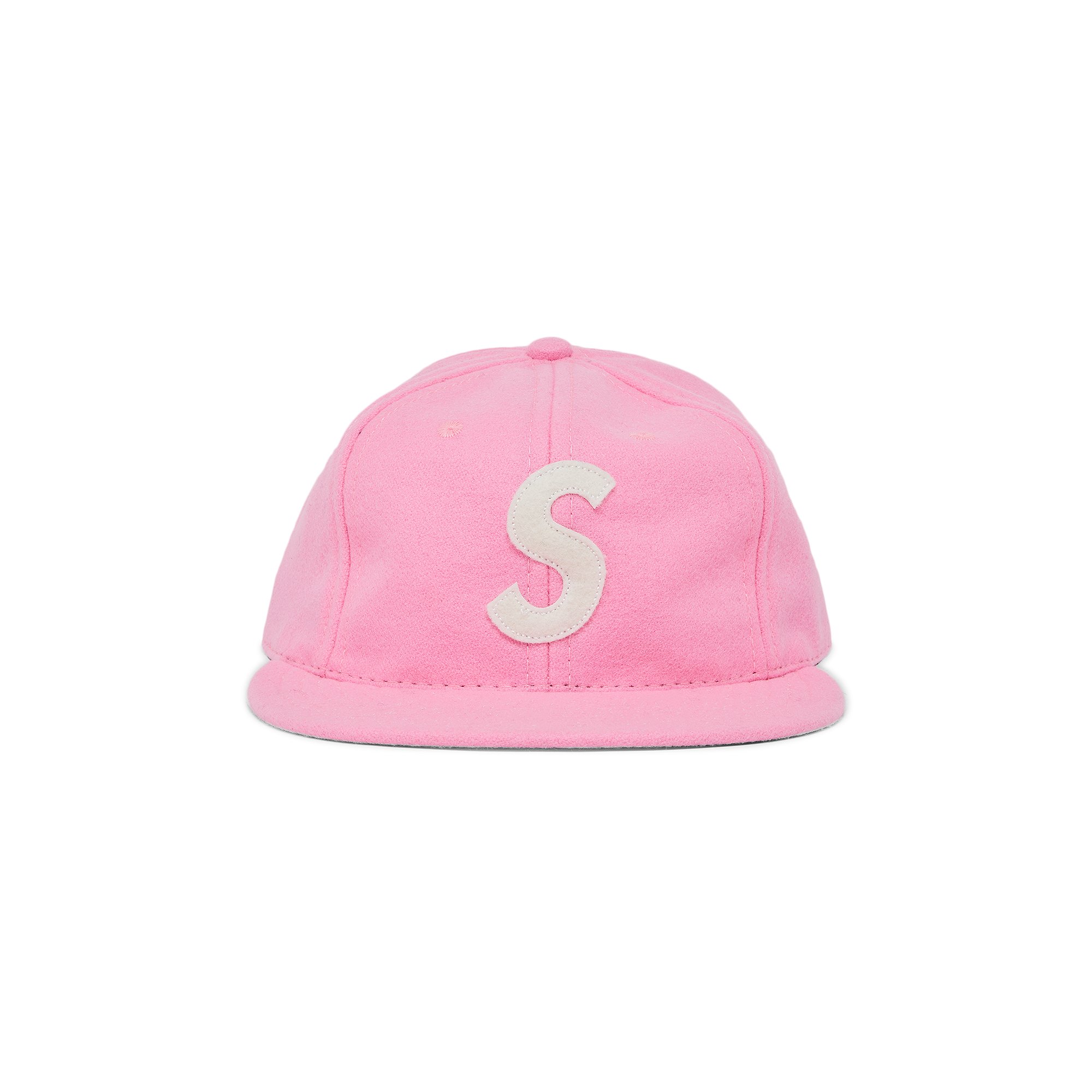 Supreme x Ebbets S Logo Fitted 6-Panel 'Bright Pink'