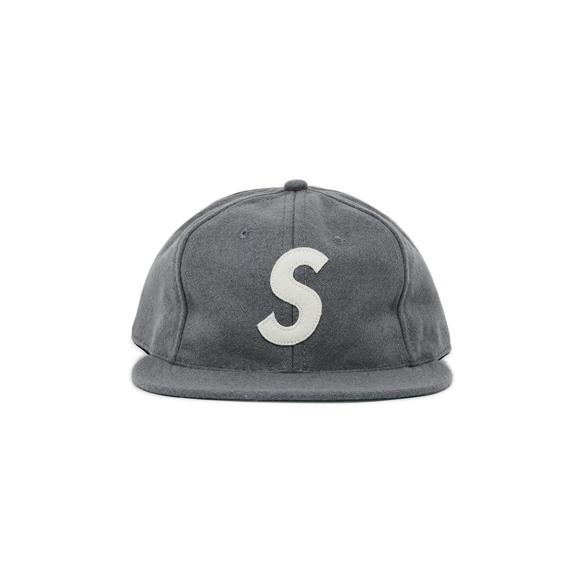 Supreme x Ebbets S Logo Fitted 6-Panel 'Grey' | GOAT