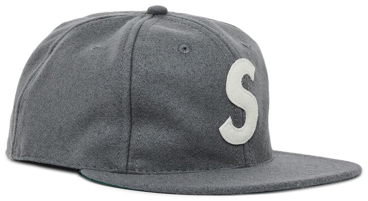 Supreme x Ebbets S Logo Fitted 6 Panel Grey