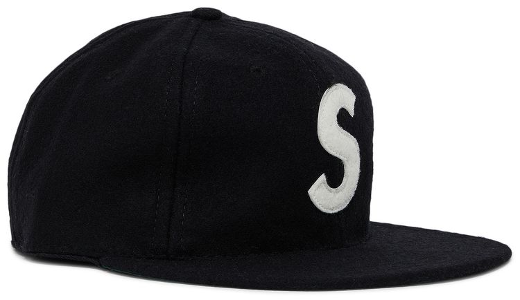 Supreme x Ebbets S Logo Fitted 6 Panel Black