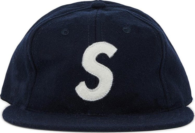 Supreme x Ebbets S Logo Fitted 6-Panel 'Navy'