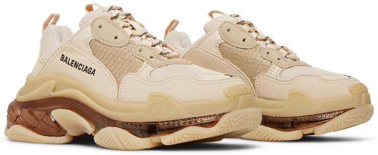 Balenciaga Wmns Triple S Sneaker Clear Sole   Nude