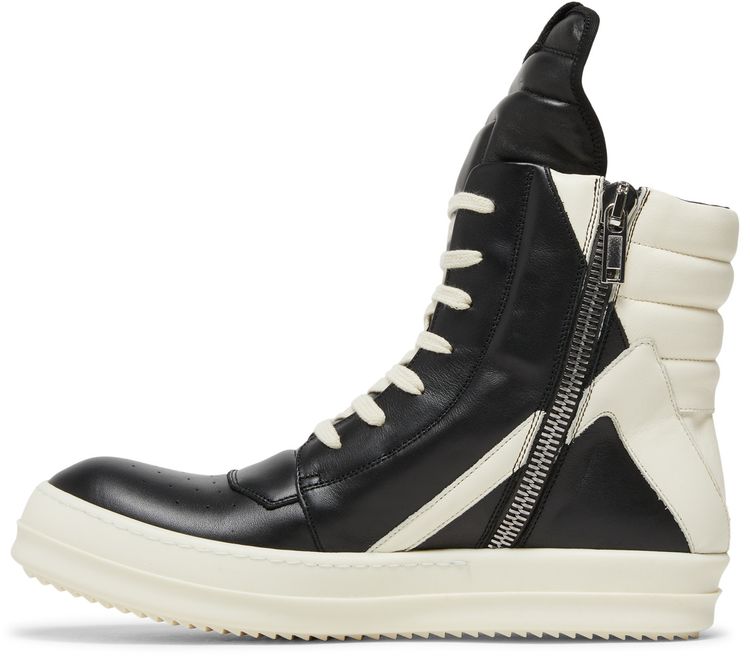Rick Owens Geobasket High Black Milk