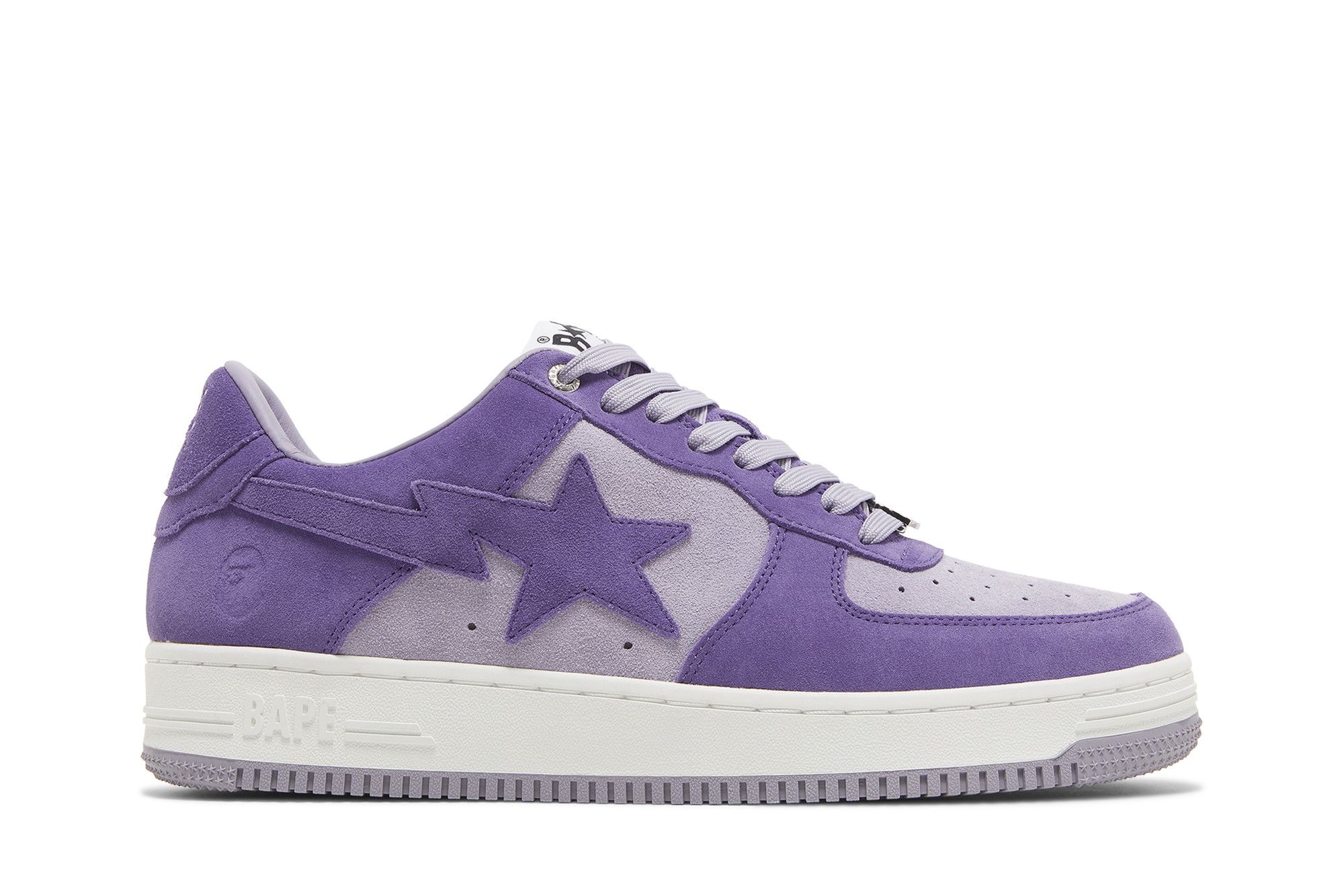 Purple bape shoes clearance