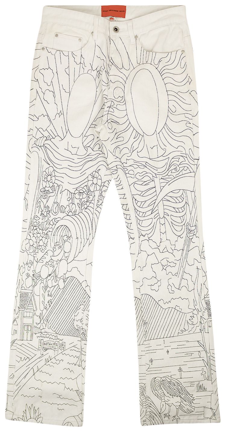 Who Decides War Duality Blanc Denim Jeans White