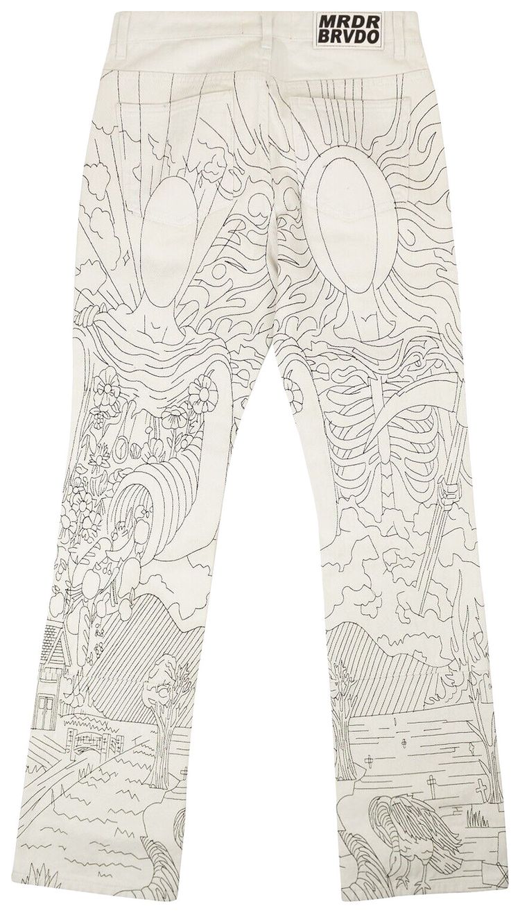 Who Decides War Duality Blanc Denim Jeans White