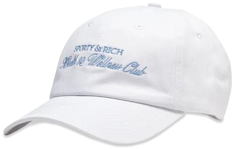 Sporty  Rich Health  Wellness Club Hat White