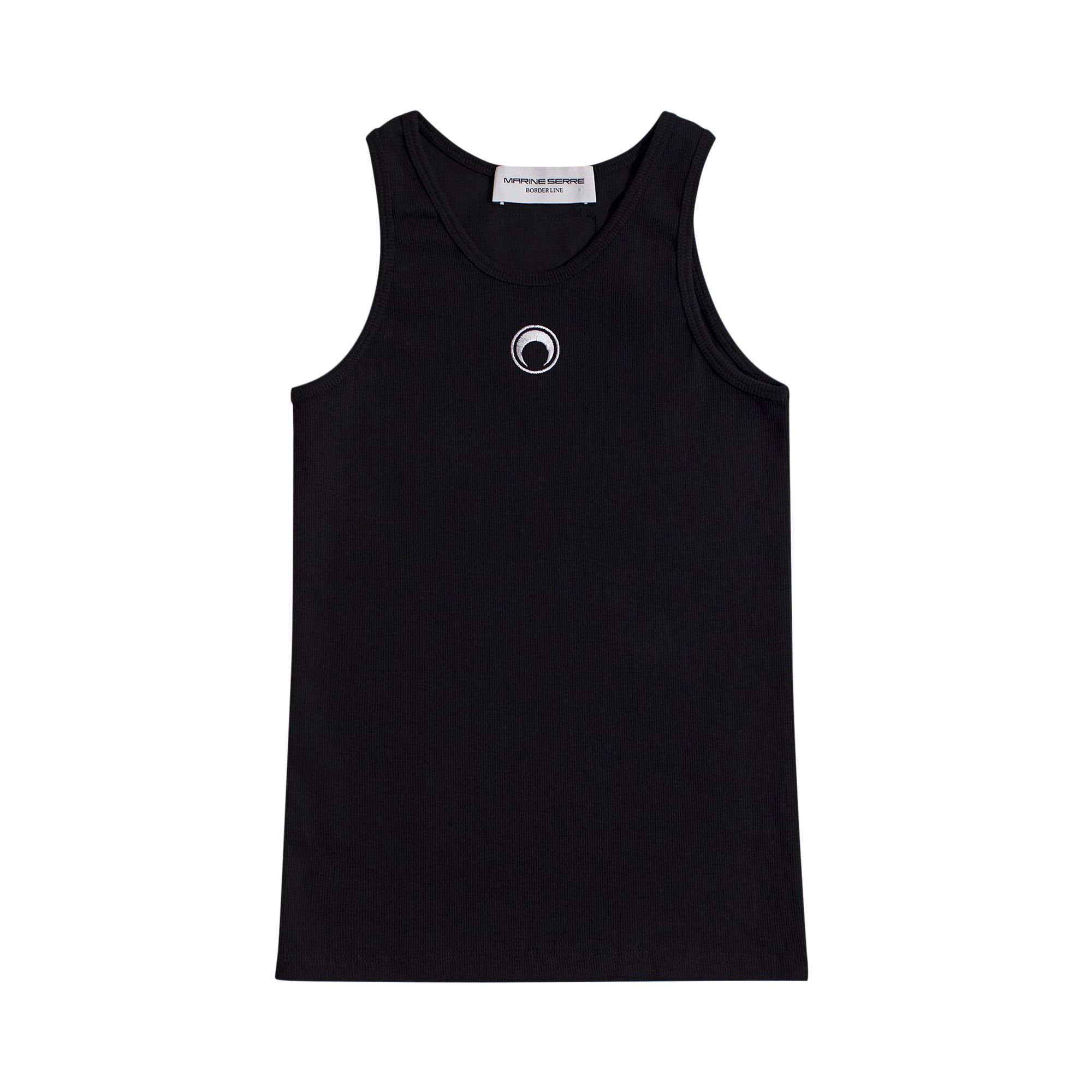 【MARINE SERRE】RIB TANK TOP AUTHENTIC NEW Marine Serre MOON LOGO RIBBED JERSEY TANK TOP Size