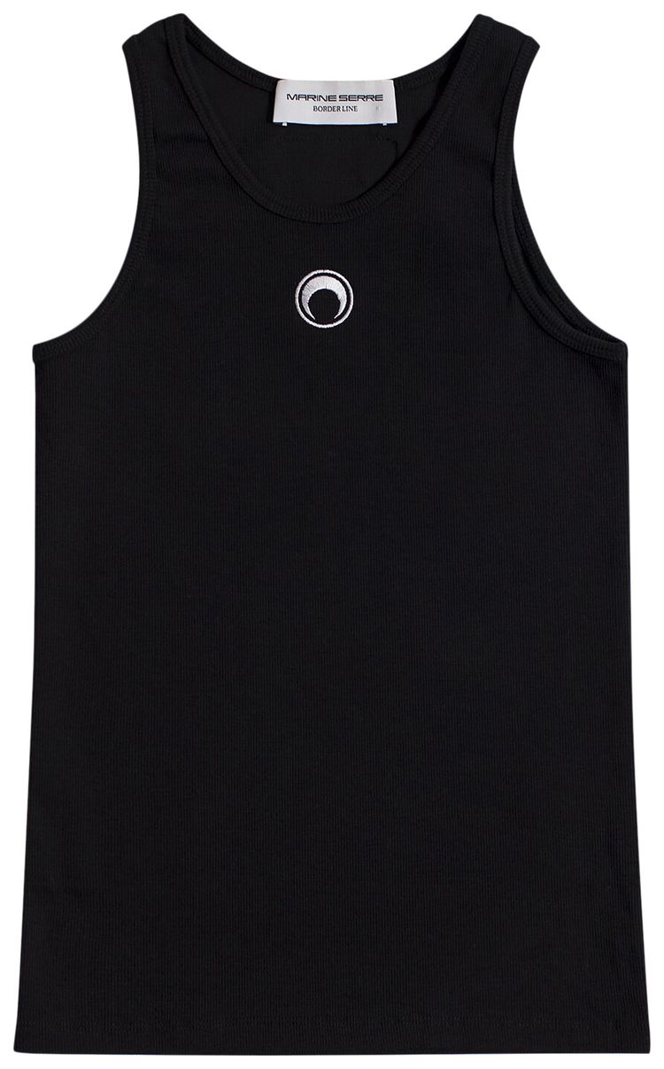 Marine Serre Organic Fitted Tank Black