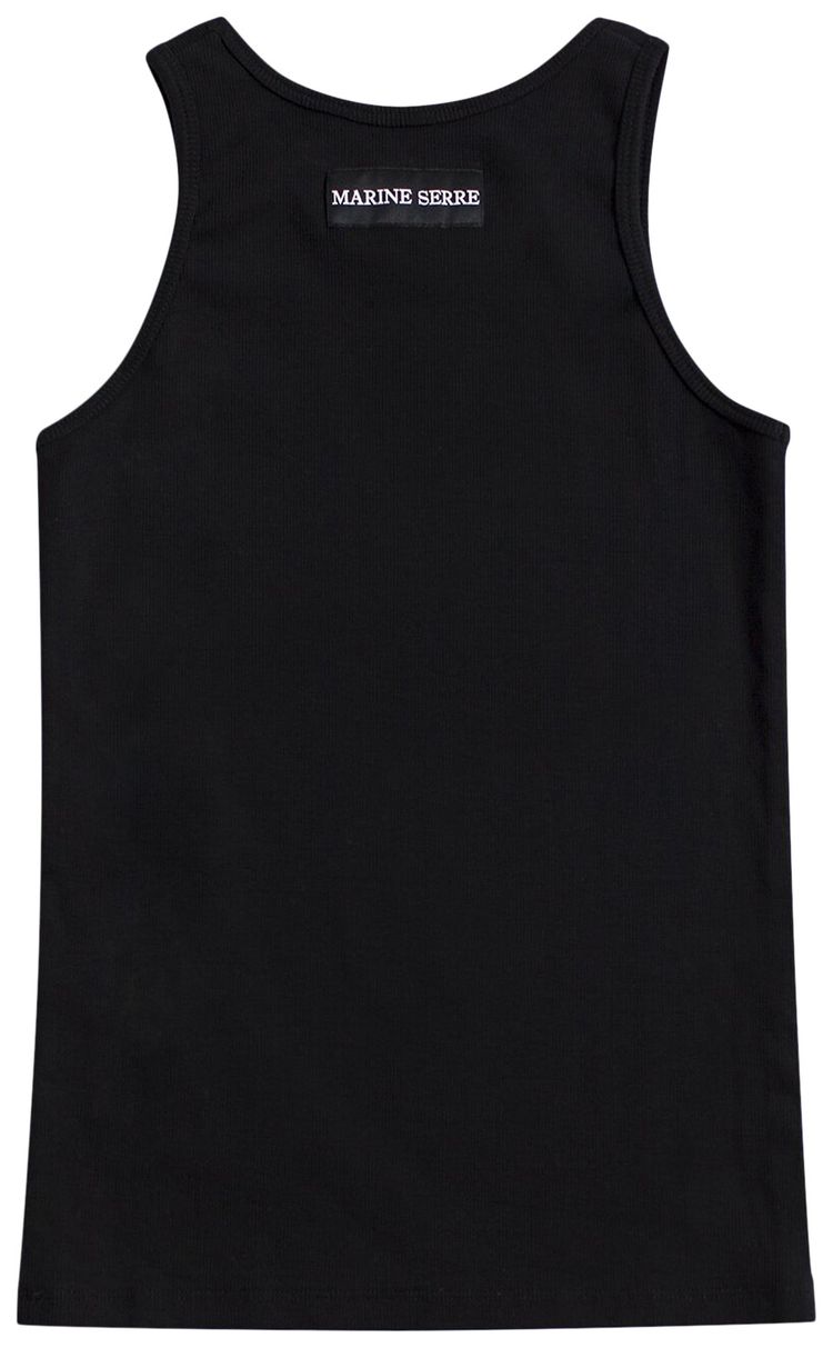 Marine Serre Organic Fitted Tank Black