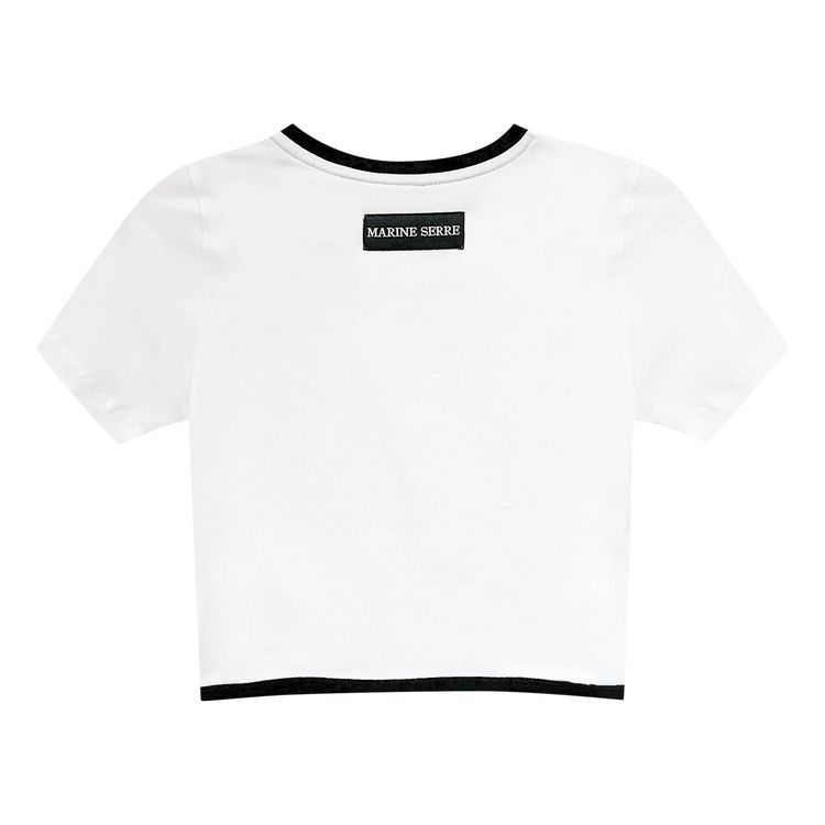 Marine Serre Organic Crop Top White