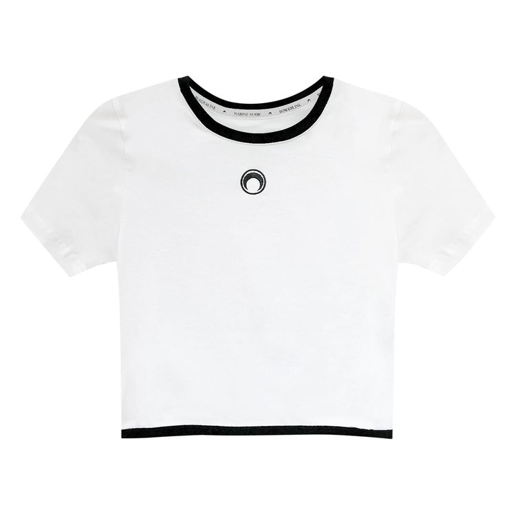 Marine Serre Organic Crop Top White
