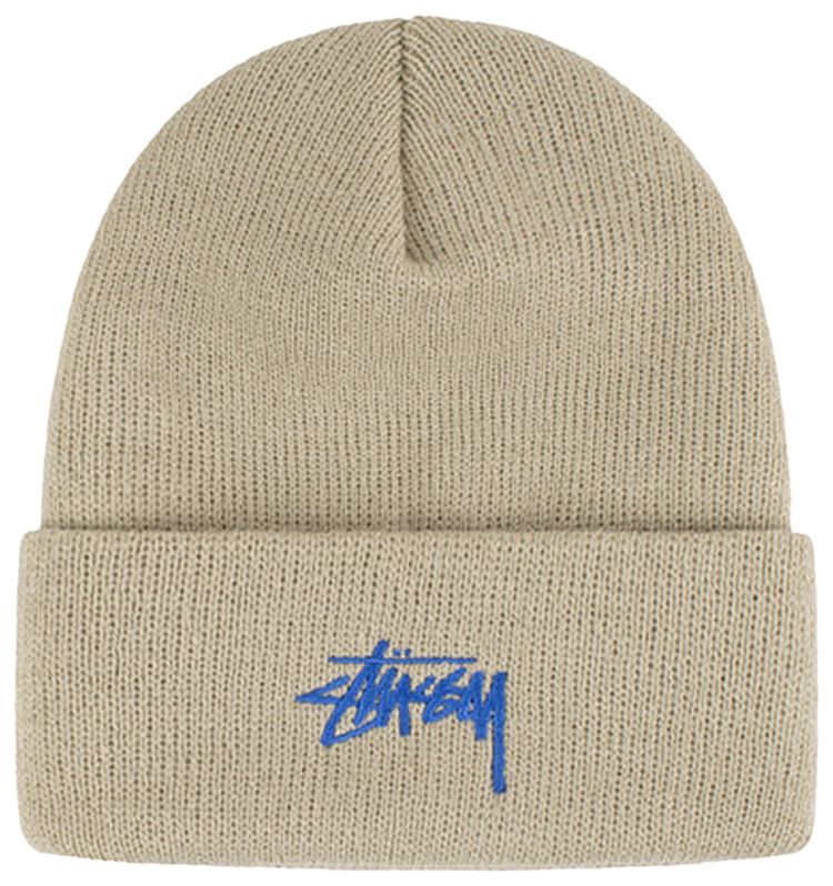 Stussy Stock Cuff Beanie Cream
