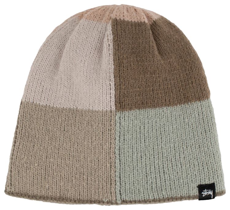 Stussy 8 Square Knit Skullcap Beanie Sand