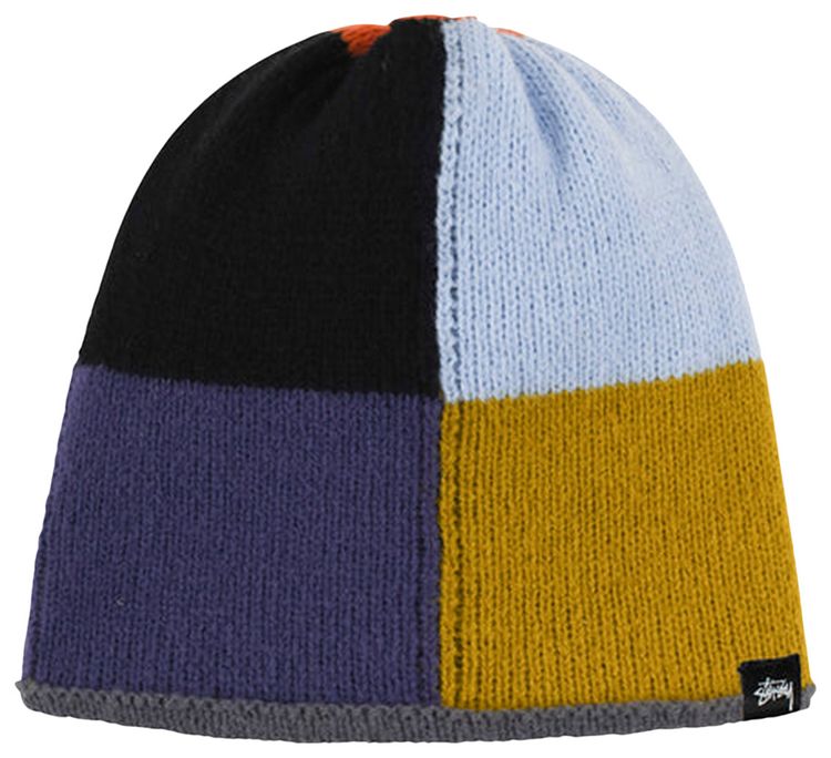 Stussy 8 Square Knit Skullcap Beanie Black