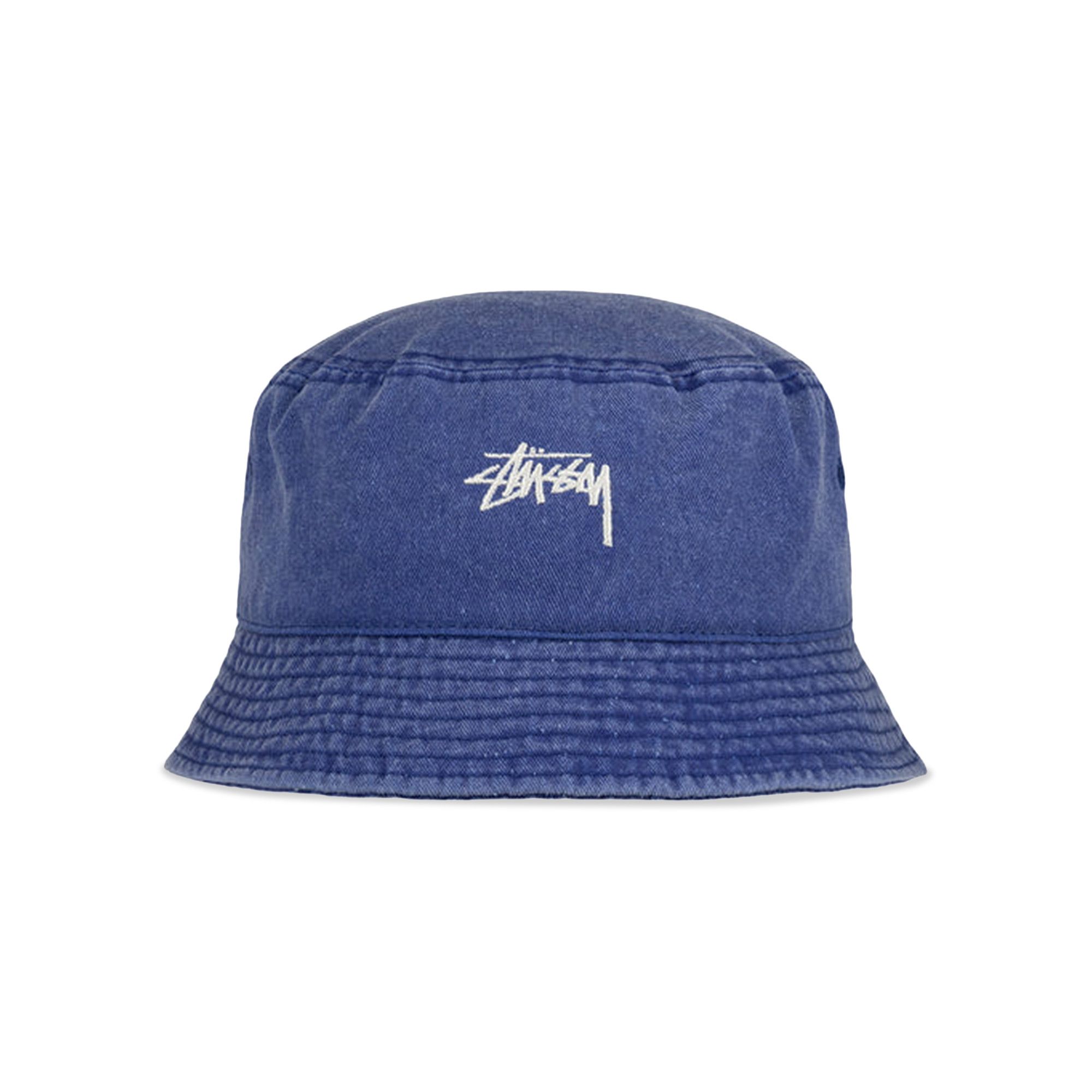Buy Stussy Washed Stock Bucket Hat 'Dark Royal' - 1321086 DARK | GOAT