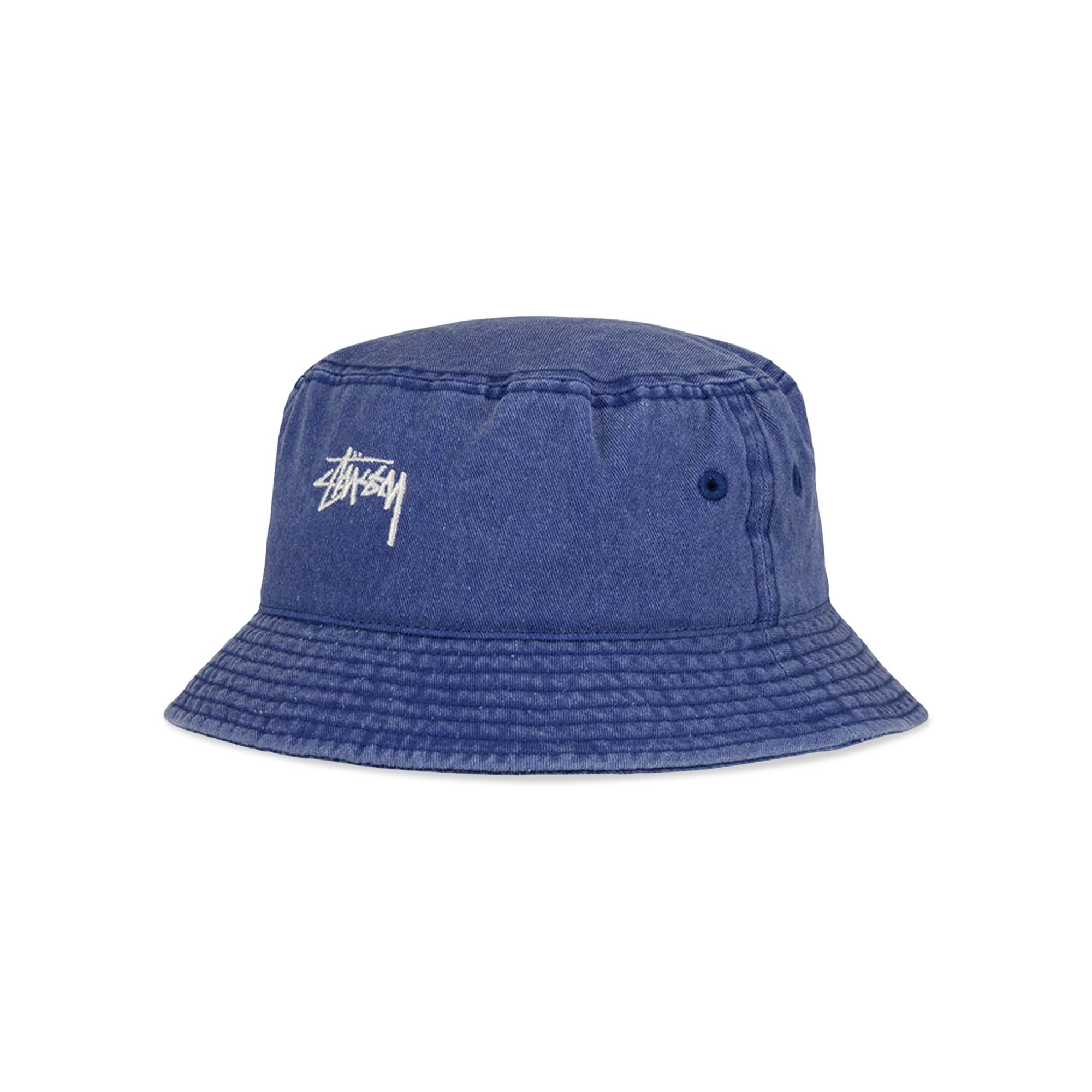 Buy Stussy Washed Stock Bucket Hat 'Dark Royal' - 1321086 DARK | GOAT