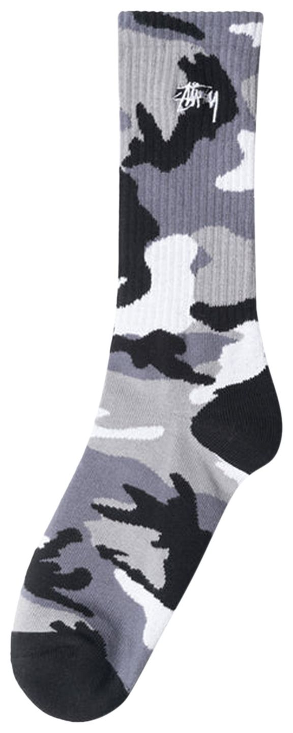 Stussy Stock Camo Socks Artic Camo