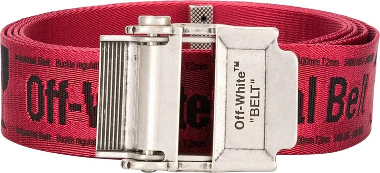 OFF-WHITE 2.0 Industrial Belt Red/White