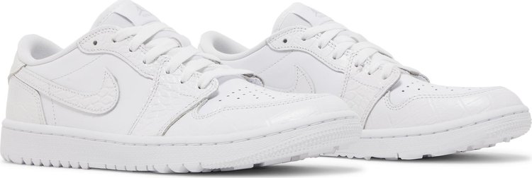 Air Jordan 1 Low Golf White Crocodile