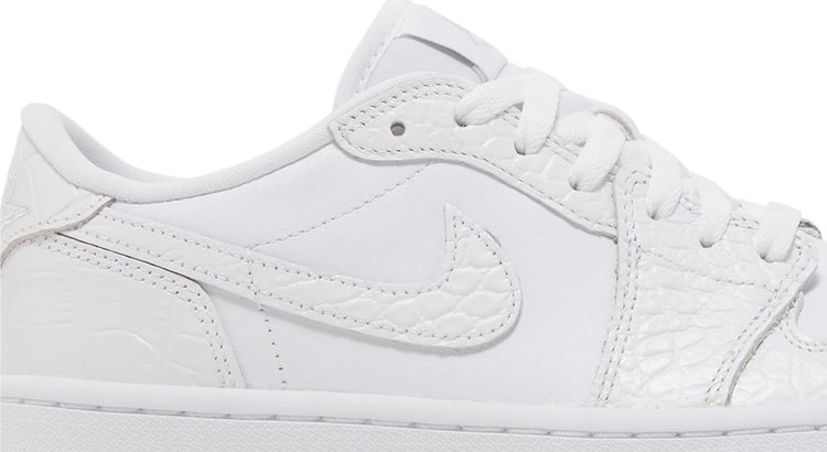 Air Jordan 1 Low Golf White Crocodile