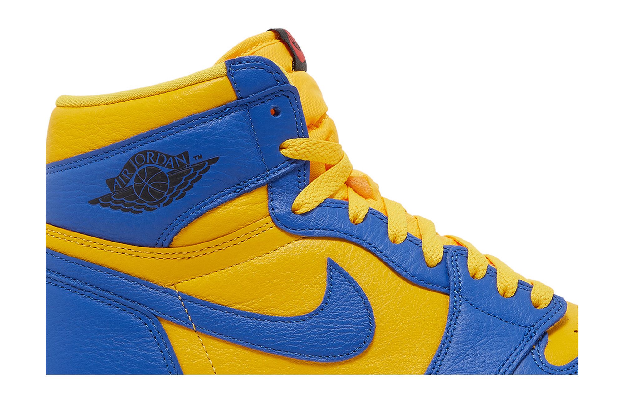 Yellow and blue jordan 1 on sale