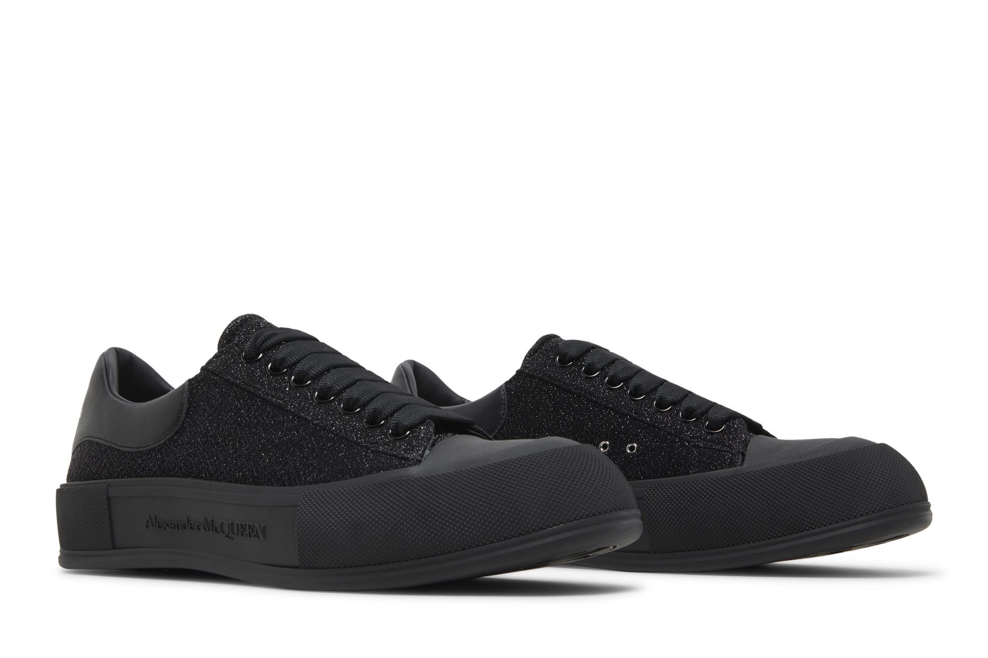 Alexander mcqueen black suede sneakers online