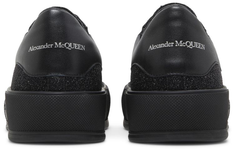 Alexander McQueen Deck Plimsoll Black Glitter
