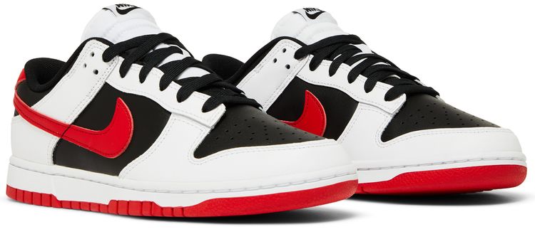 Nike Dunk Low White Black Red
