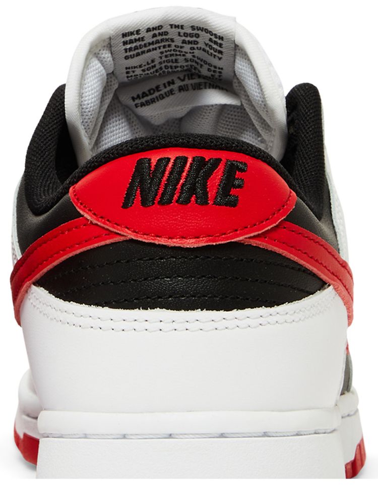 Nike Dunk Low White Black Red