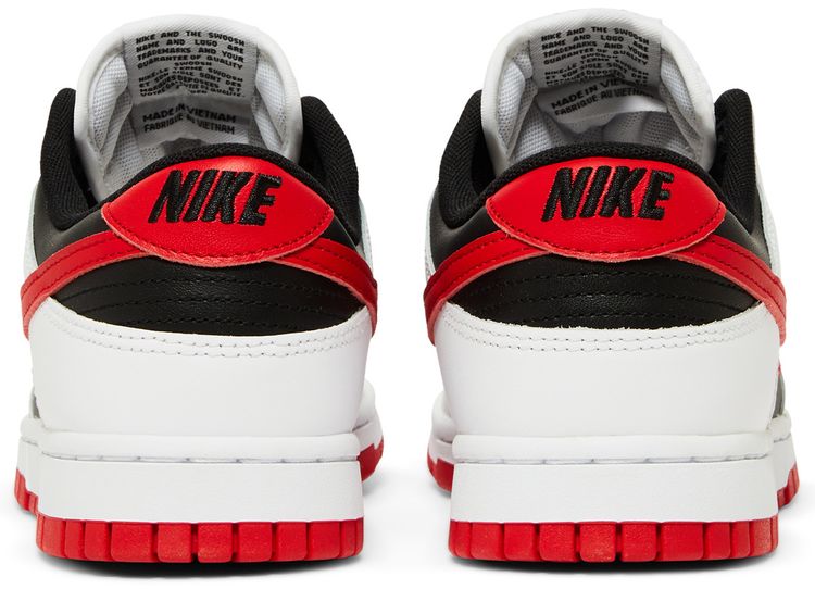 Nike Dunk Low White Black Red