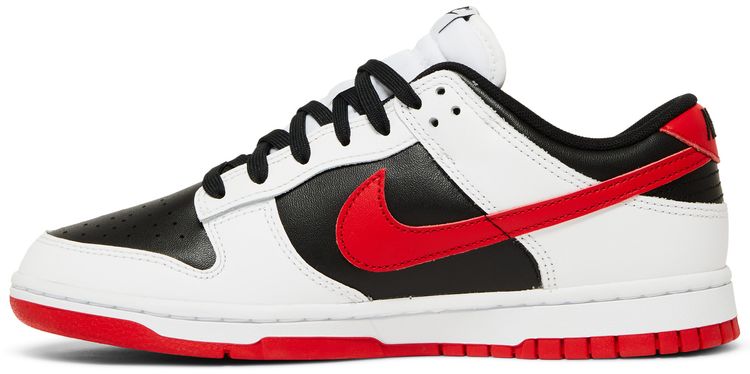 Nike Dunk Low White Black Red