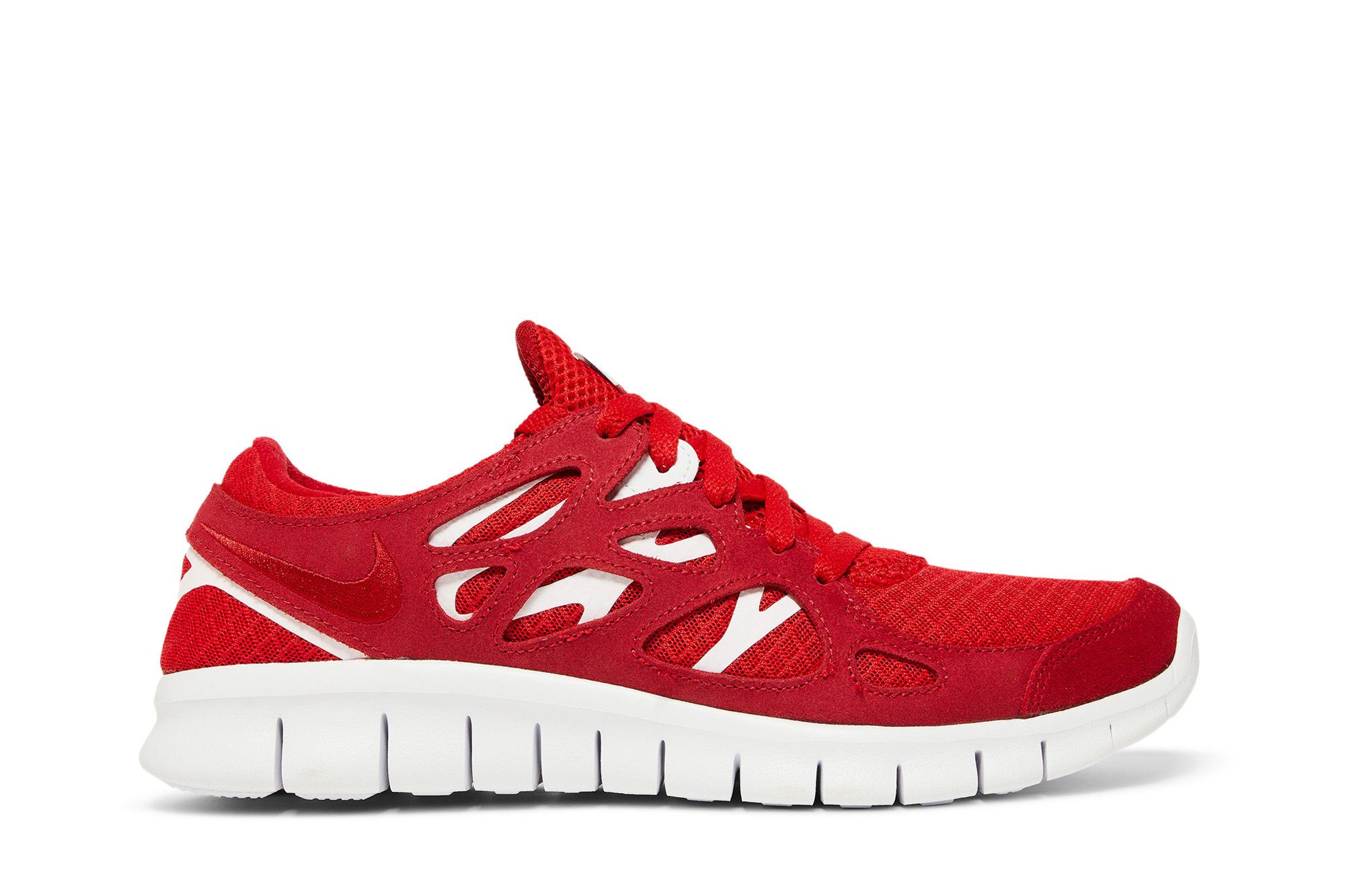 Red nike 2024 free run womens