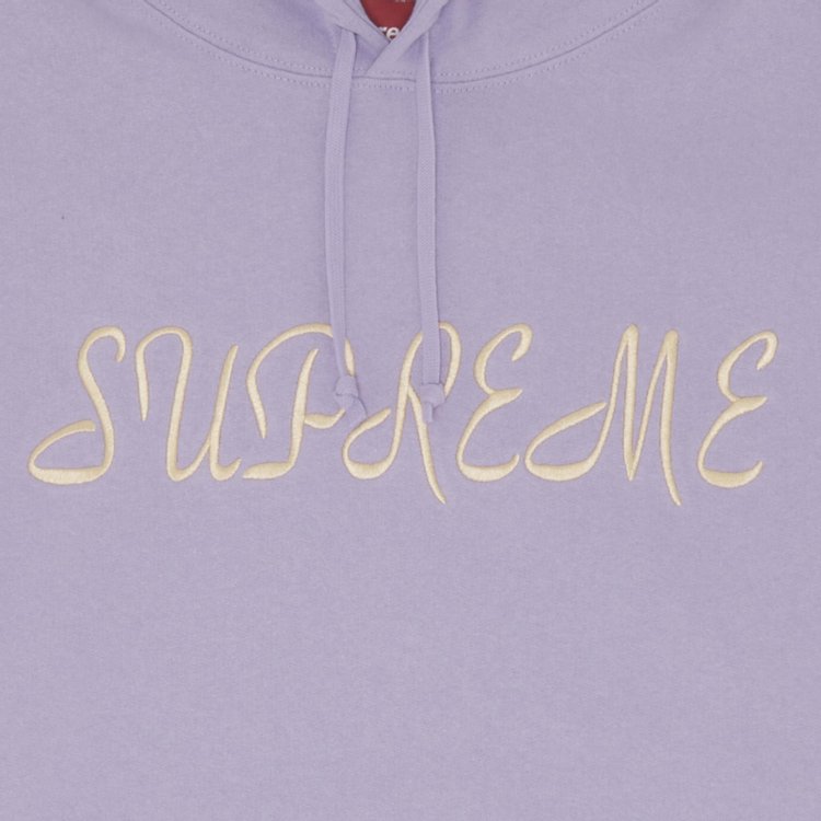 Supreme Script Hooded Sweatshirt Violet