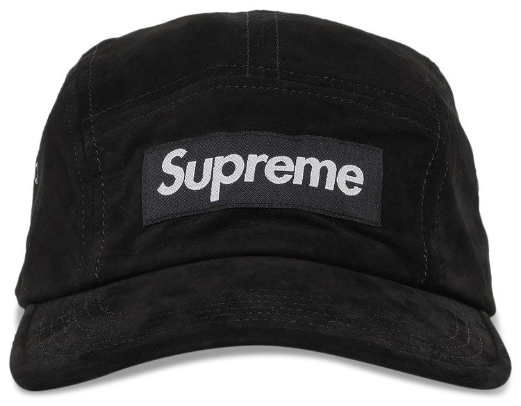 Supreme Suede Camp Cap Black