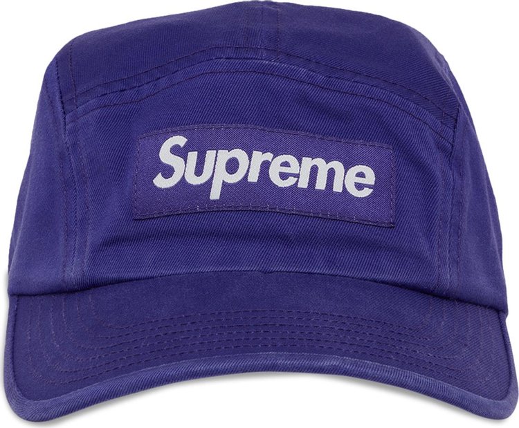 Supreme Washed Chino Twill Camp Cap 'Purple'