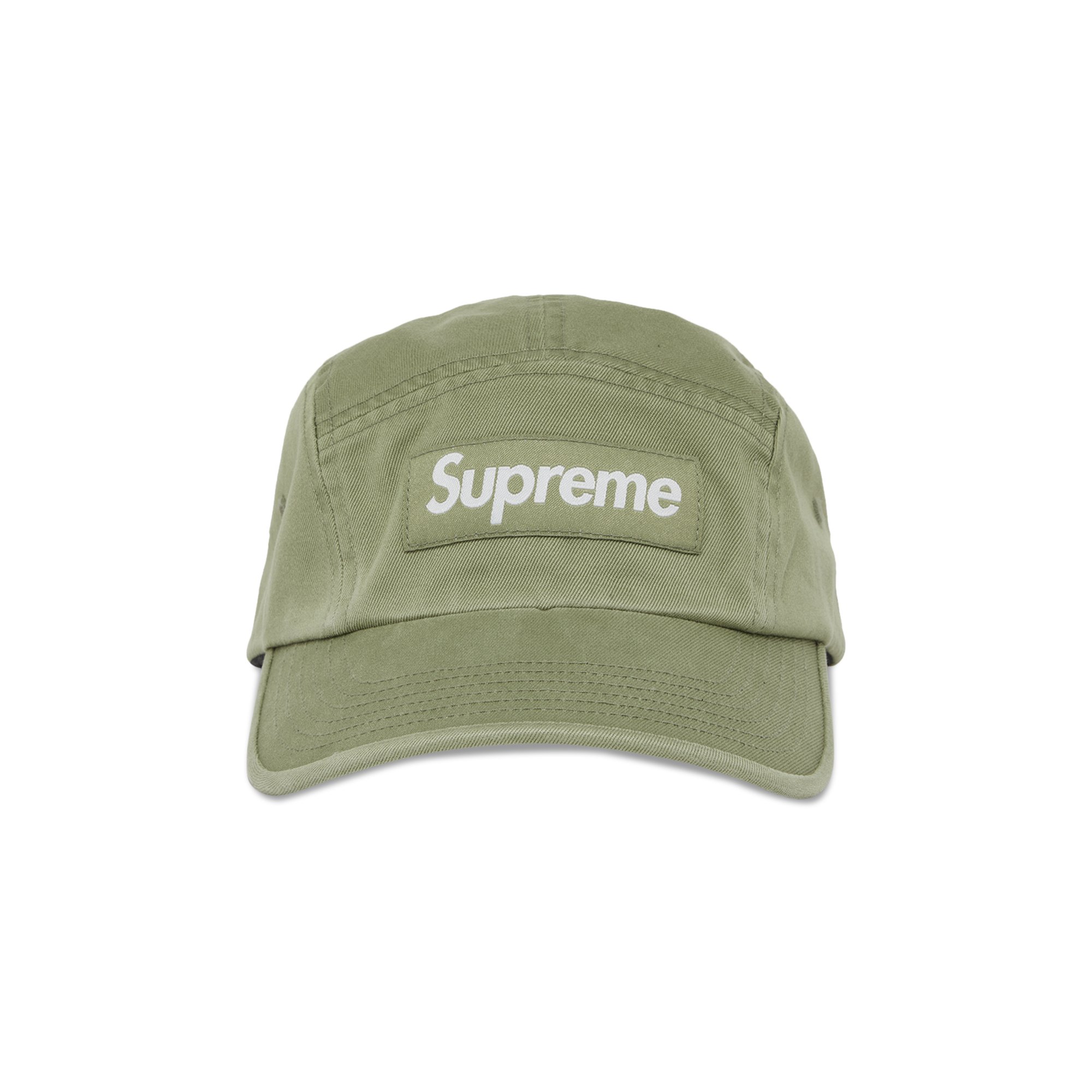 Buy Supreme Washed Chino Twill Camp Cap 'Olive' - SS23H82 OLIVE