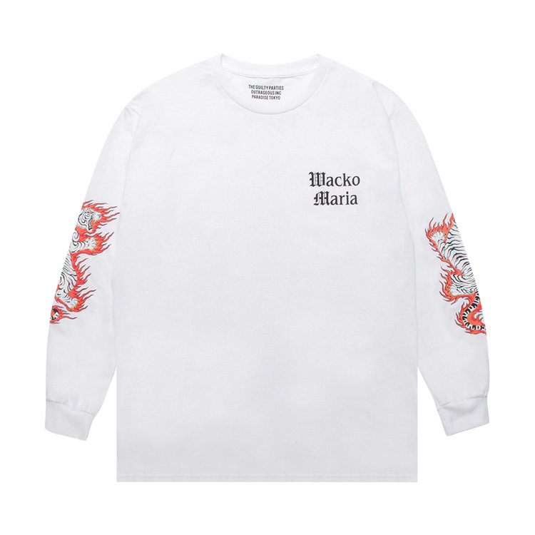 Wacko Maria x Tim Lehi Crewneck Long-Sleeve T-Shirt (Type-1) 'White'