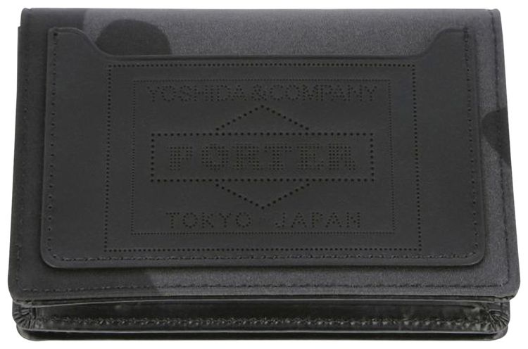 Porter Yoshida  Co Camouflage Wallet Card Case Woodland Black