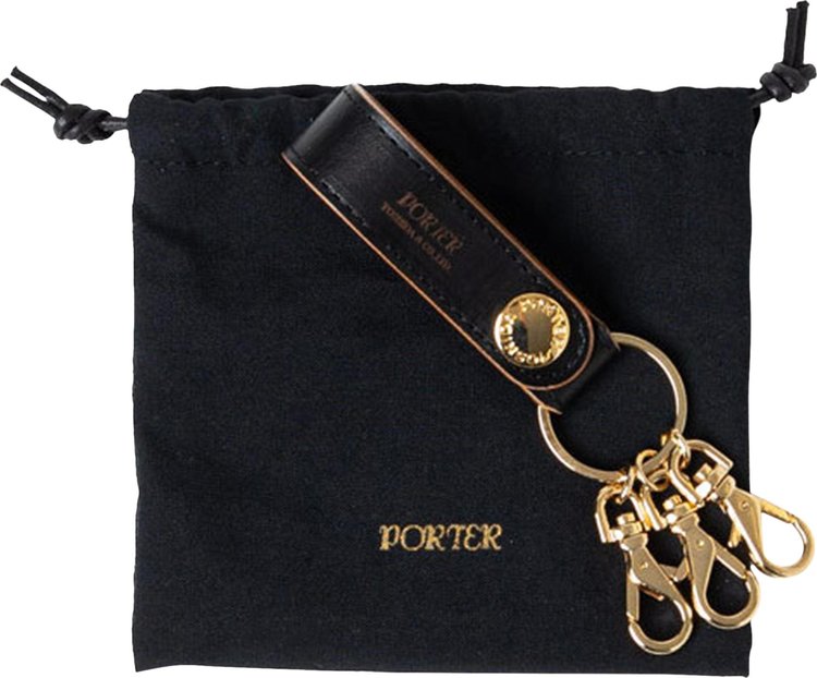 Porter Yoshida  Co Film Key Holder Black