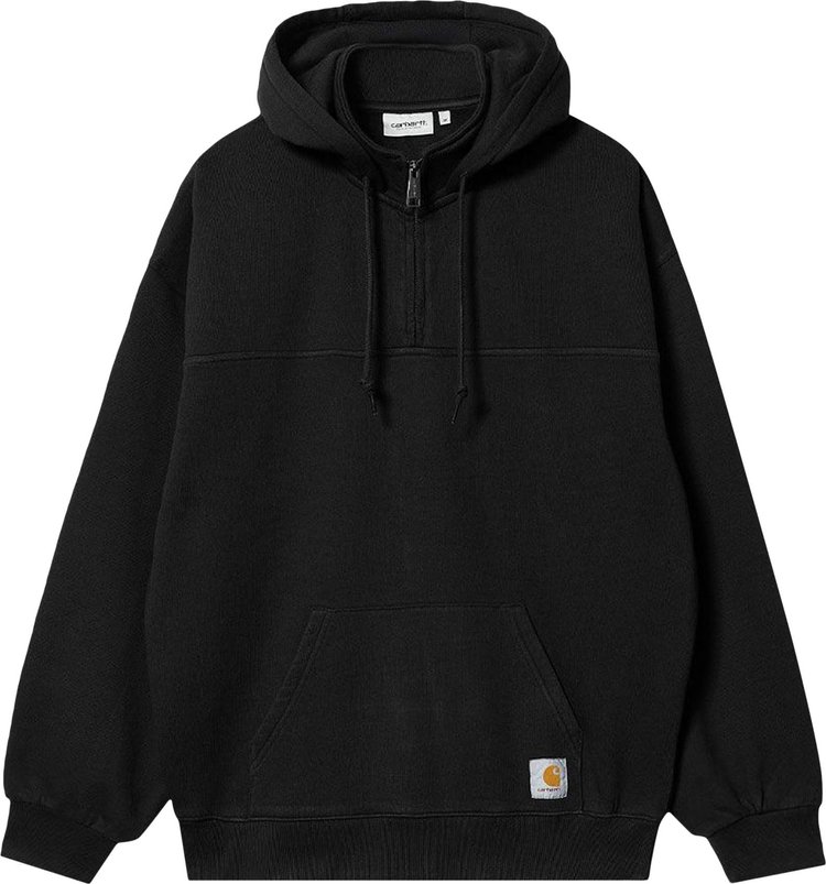 Buy Carhartt WIP Hooded Wade Half Zip Sweatshirt 'Black' - I030919 BLAC ...