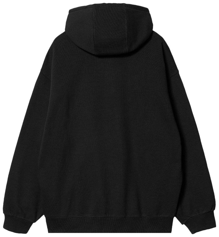 Carhartt WIP Hooded Wade Half Zip Sweatshirt Black