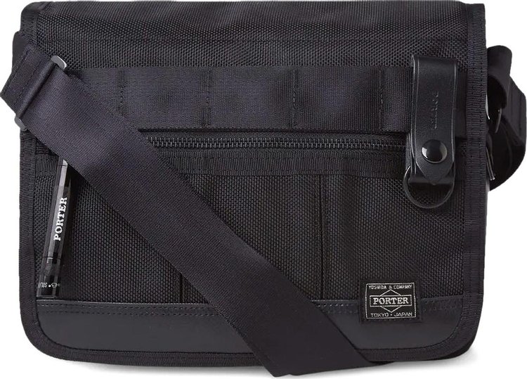 Porter-Yoshida & Co. Large Heat Messenger Bag 'Black'