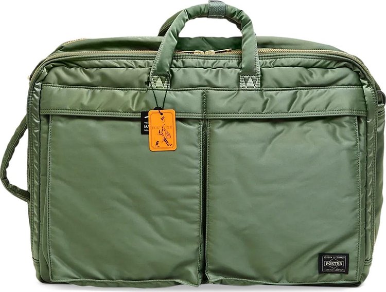 Porter-Yoshida & Co. Tanker 3Way Briefcase 'Sage Green'