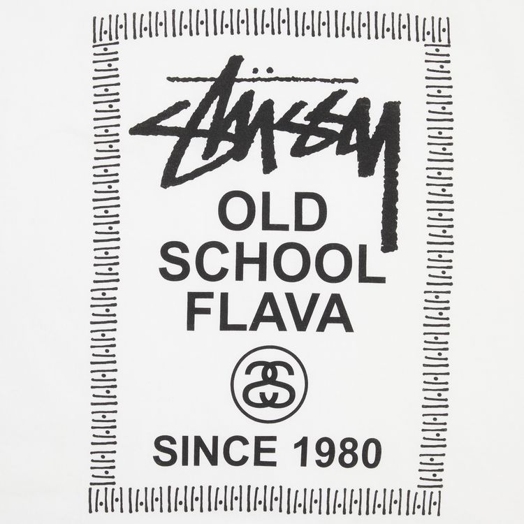 Stussy Old Skool Flava Tee White