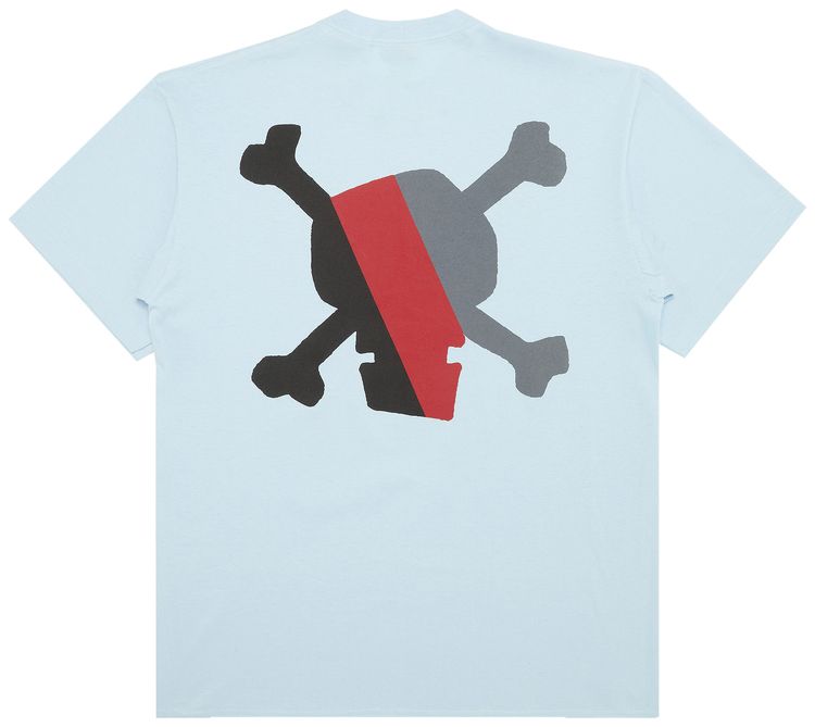 Stussy Gear World Tribe Skull Tee Light Blue