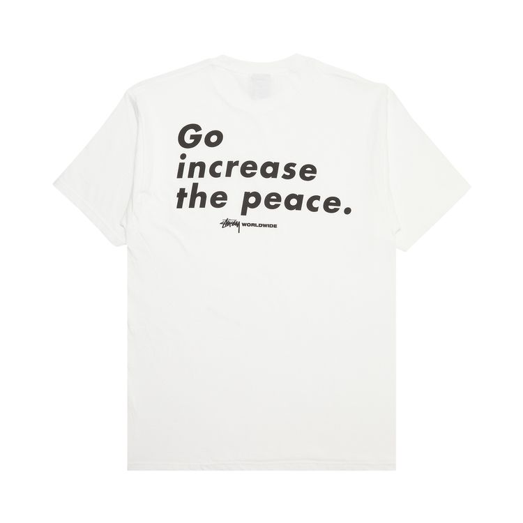 Stussy Go Increase The Peace Tee White