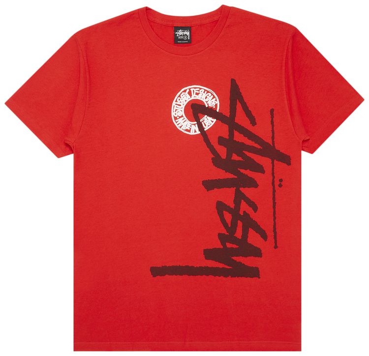 Vintage Stussy Buana Stock Tee Red