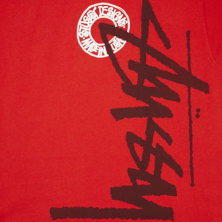 Vintage Stussy Buana Stock Tee Red